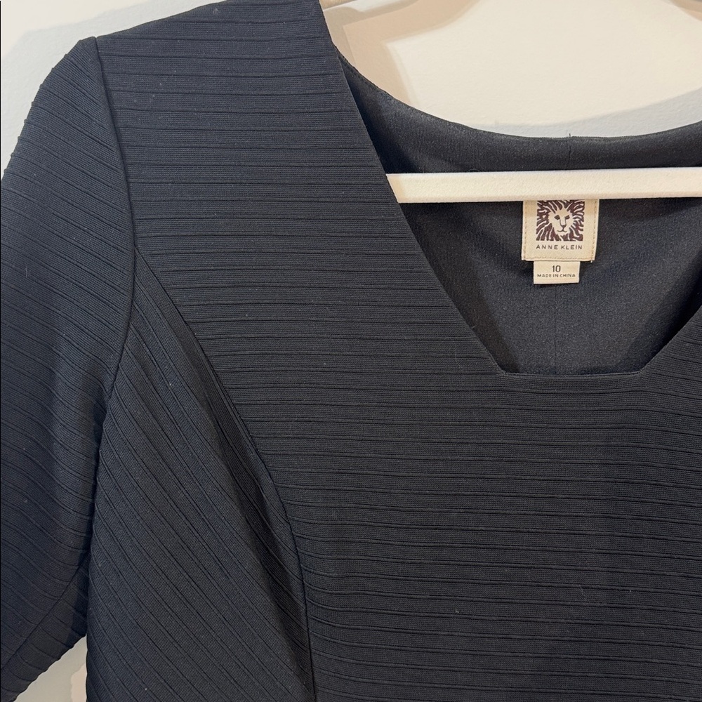 Anne Klein Classic Black Midi Dress - Picture 3 of 7